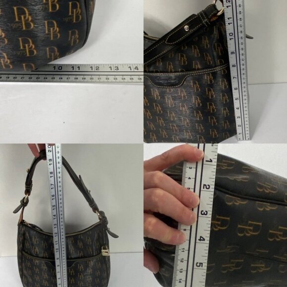 Dooney Bourke 1975 Signature East West Collins Handbag Purse Brown Leather Bag - Picture 9 of 14